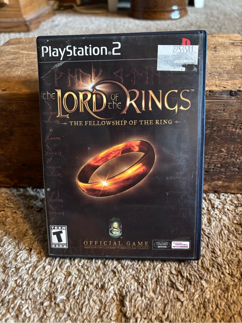 Sony PlayStation 2 The Lord of the Rings Fellowship of the Ring - Black & Gold